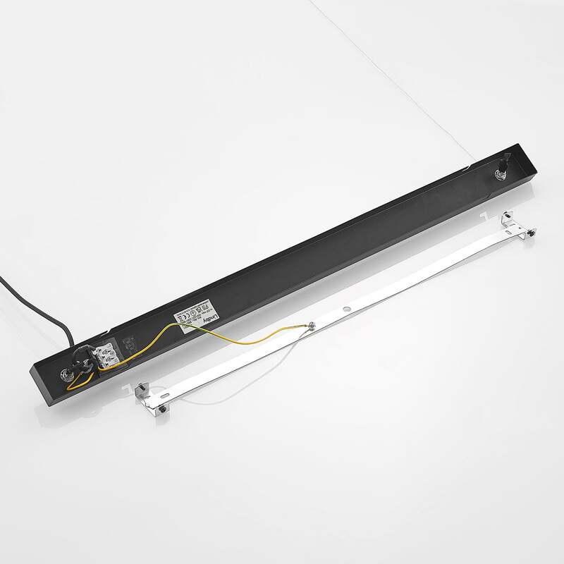 Lindby Hängelampe Hängeleuchte Kirista LED Pendelleuchte Lampe schwarz Holz - 4251911734799