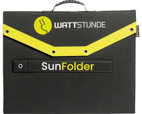 WATTSTUNDE Solartasche WS140SF+ 140Wp Solarmodul Camping Outdoor schwarz - 4251190110444