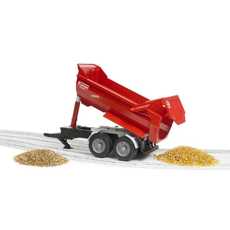 Bruder Krampe Tandem-Halfpipe-Kippanhänger Landwirtschafts Modell Spielzeug 1:16 - 4001702022259