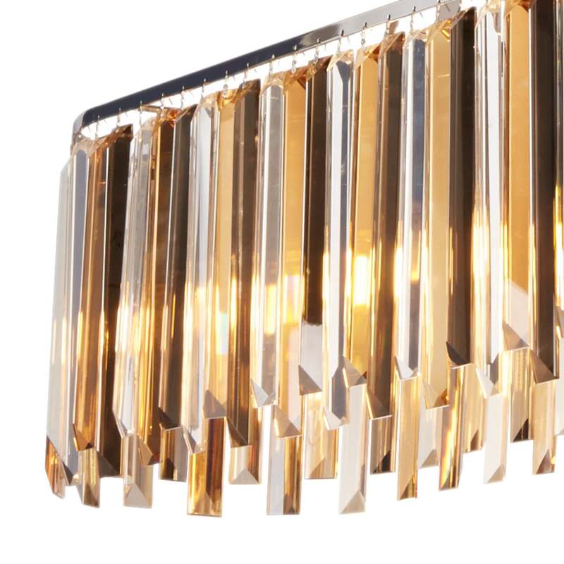 Searchlight Hängelampe Pendelleuchte Clarissa LED Lampe dimmbar chrom 100cm - 5053423119328