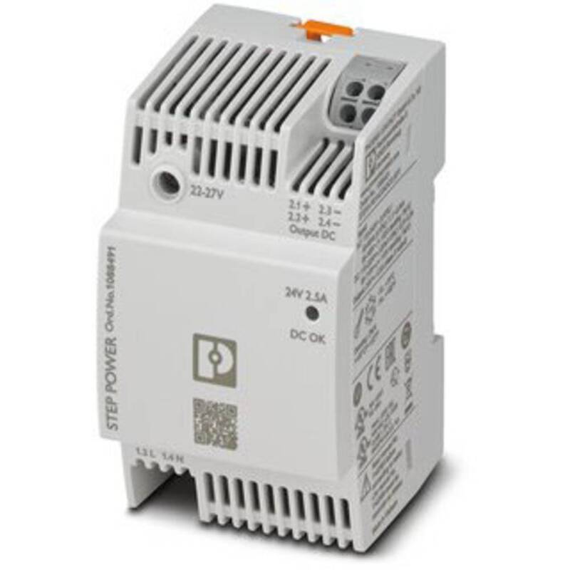 Phoenix Contact Hutschienen-Netzteil 24V DC 2.5A 60W Adapter IP20 1 Ausgang weiß - 4055626890227