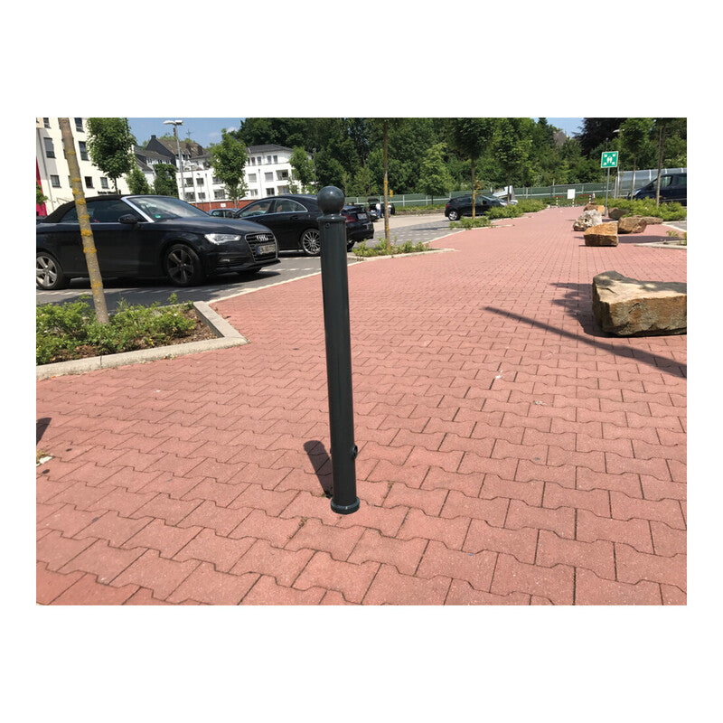 Schake Absperrstilpfosten Typ 475B ortsfest zum Einbetonieren Ø76mm Kugelkopf - 4250384712471
