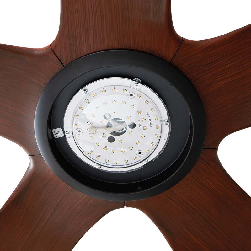 Lucande Deckenventilator Omendo LED Ventilator schwarz CCT dimmbar 152cm 33cm - 4251911780024