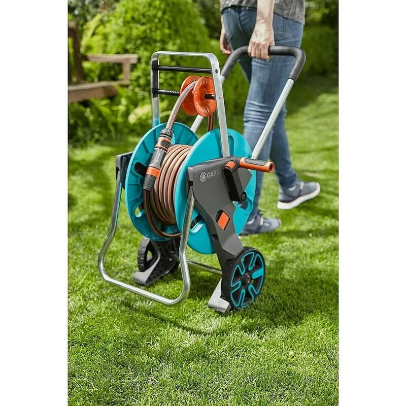Gardena Schlauchwagen Schlauchwagen Set Aqua Roll M 30m Schlauch große Räder - 4078500047593