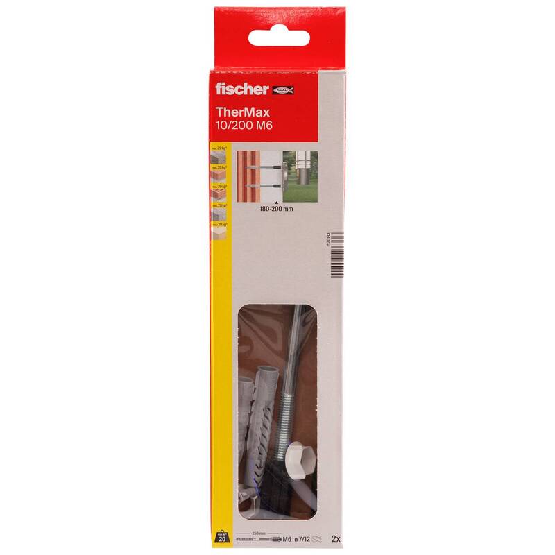 Fischer Schraube Abstandsmontagesystem Thermax 10 Kunststoff 22mm x 260mm 12mm - 4048962166736