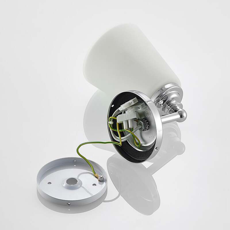 Arcchio Wandleuchte Mahdi LED Wandlampe dimmbar chrom IP44 11cm Badezimmerlampe - 4251096591538