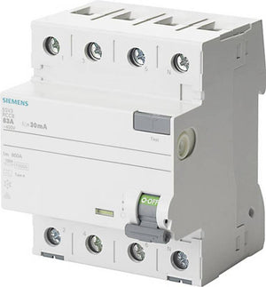B-Ware Siemens 5SV3642-6 FI-Schutzschalter 4polig 25 A 0.3 A 400 V