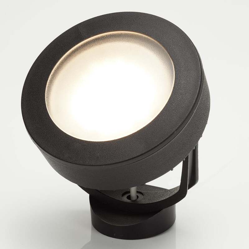 Außenstrahler Tommy schwarz 1-flammig LED Gartenlampe Flutlicht 10W IP66 1200lm - 8031874223631