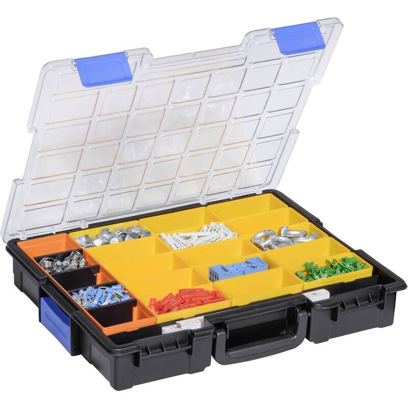 Allit Sortimentskoffer EuroPlus Pro K44/21 Werkzeugkoffer 21 Fächer schwarz - 4005187542400