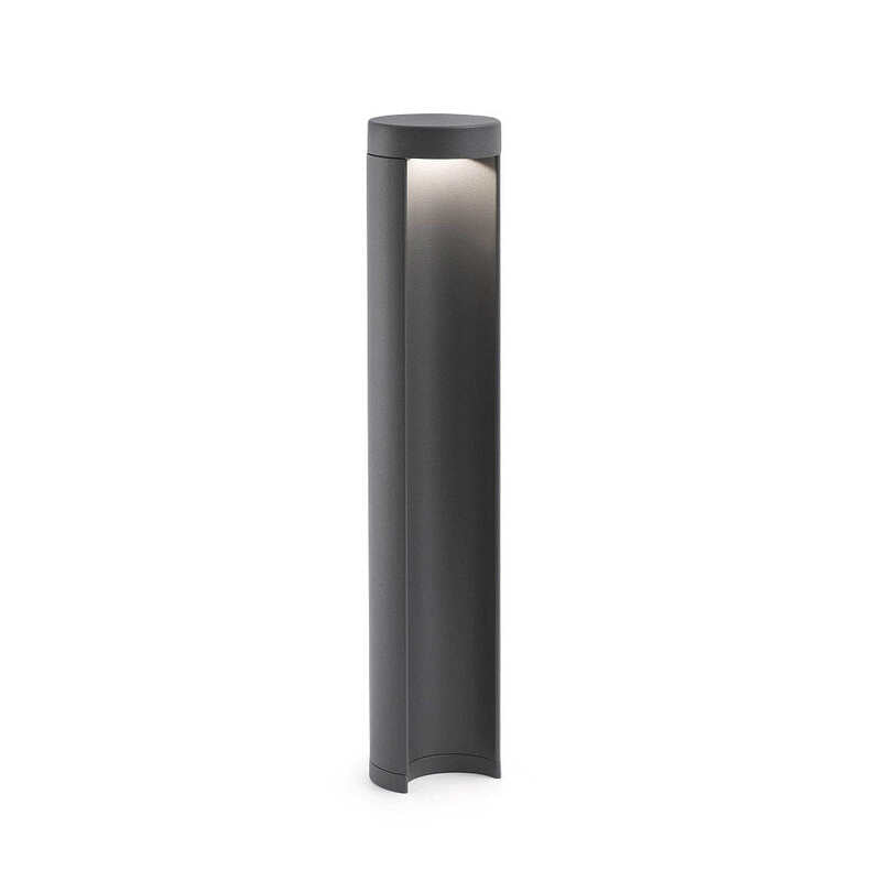 FARO BARCELONA Pollerleuchte Bodenleuchte LED Chandra H45cm grau Aluminium - 8421776082786