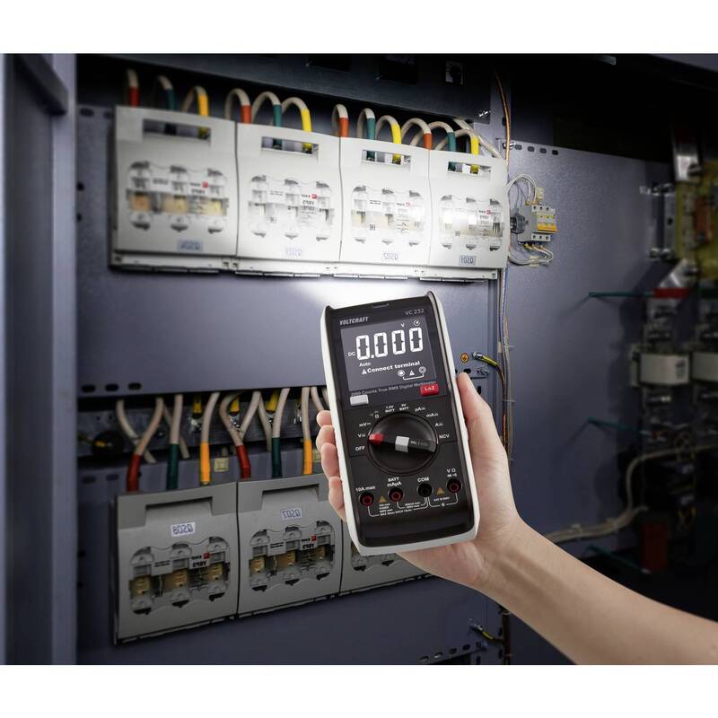 VOLTCRAFT VC232 Hand-Multimeter digital 600V True RMS mit Taschenlampenfunktion - 4064161218014