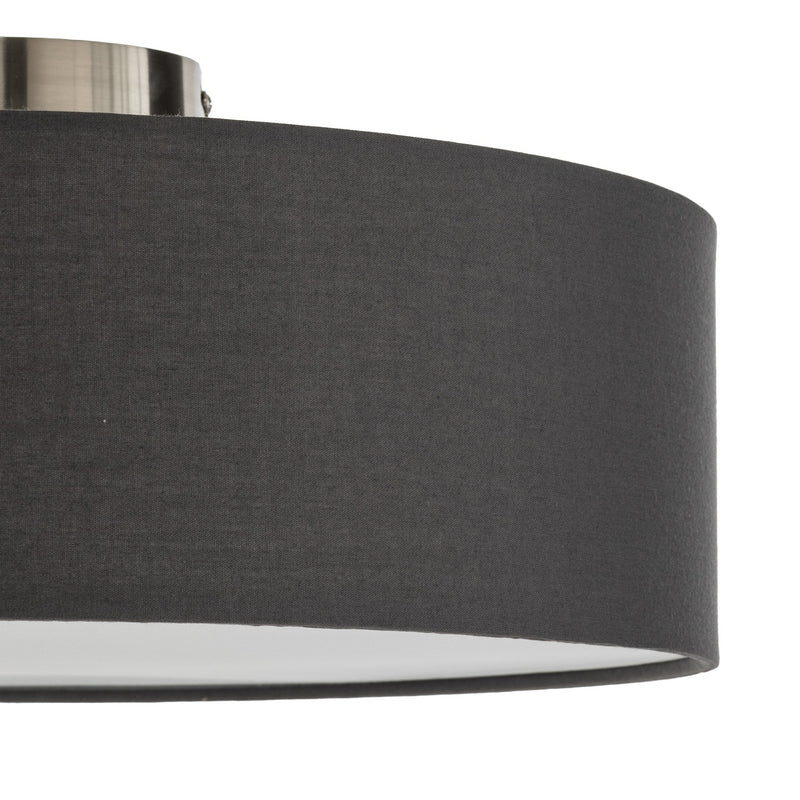 Lindby Deckenlampe Sebatin Lampe Leuchte E27 LED Ø40cm grau SIEHE TEXT/FOTO - 4251096503128