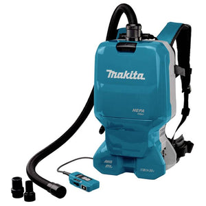B-Ware Makita Akku-Rucksackstaubsauger DVC665ZU Sauger 36V 6,7kg türkis effizient 523mm