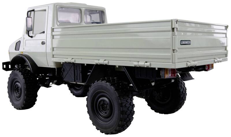 Amewi Unimog 1:12 RTR 4WD RC Modell LKW mit LED-Beleuchtung und Akku - 4260768519145