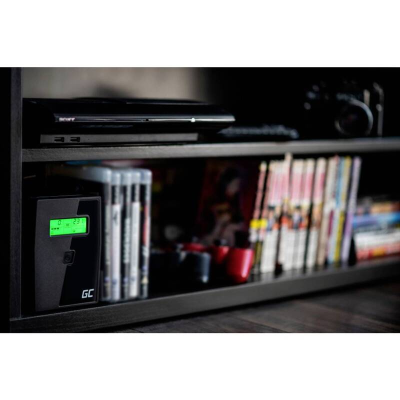 Green Cell USV 600 VA 360W Stromversorgung mit 2 USB Ausgängen und Schutzsystem - 5902701419615