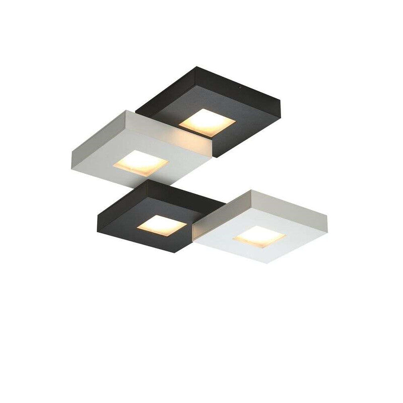 Bopp Cubus - LED-Deckenlampe Deckenlampe Lampe Leuchte 8,5W Schwarzweiß, 4fl. - 4011895418746