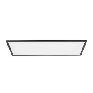 B-Ware Lindby Panel Deckenleuchte LED Lampe Rechteck schwarz Aluminium Kunststoff 80 cm
