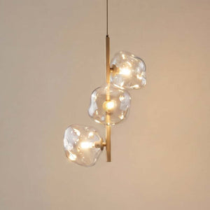 B-Ware TK Lighting Hängeleuchte Lava 3-flammig LED Pendelleuchte dimmbar cognac Ø29cm
