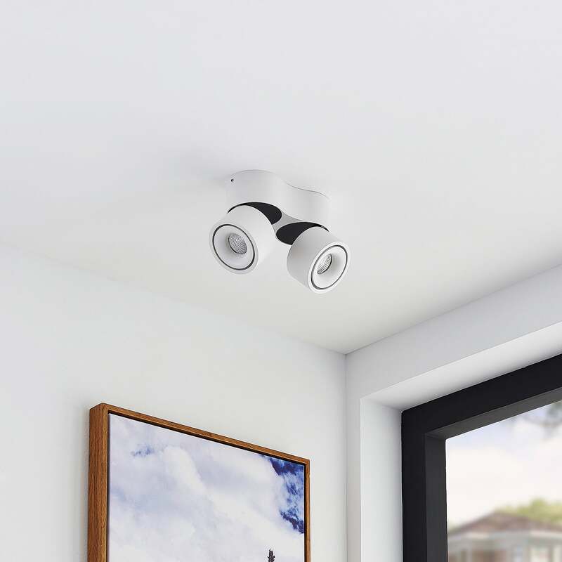 Arcchio Deckenstrahler Rotari LED Strahler dimmbar 2-flg warmweiß 1362lm weiß - 4251096579345