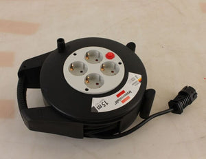 D-Ware Brennenstuhl Kabelbox Vario Line 4-fach schwarz Kunststoff Innenbereich 15m 230V