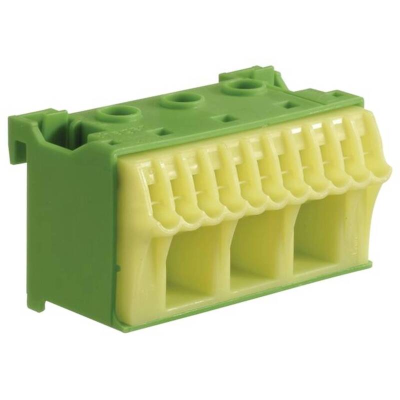 Hager KN14E PE-Klemme Anschlussklemme Erdungsklemme Mehrfarbig 20 STÜCK - 3250613849030