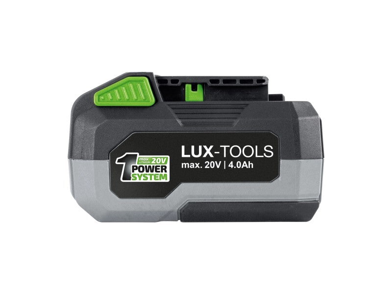 LUX-TOOLS 20 V Li-Ion Akku 4 Ah Lithium-Ionen Akku Ladegerät 2 Stunden - 4007871960521