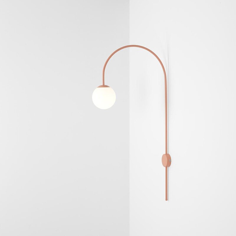 Wandleuchte Una, Metall Glas korallenrot Wandlampe Lampe Leuchte Spot Licht896 - 5904798657086