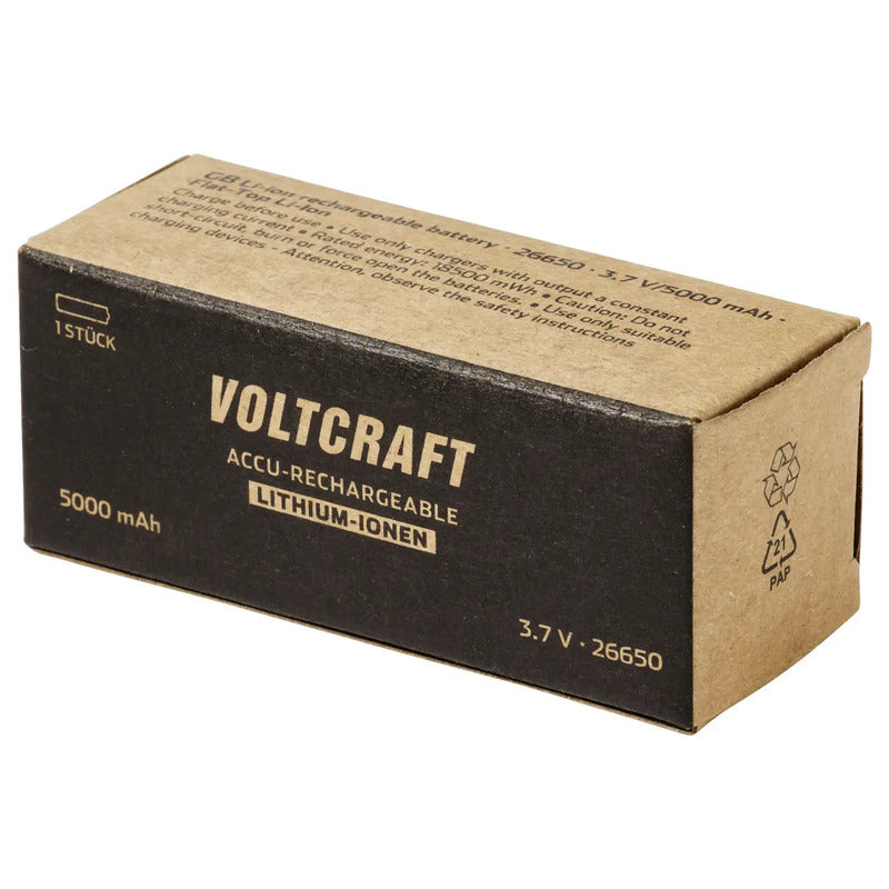 VOLTCRAFT Spezial-Akku VC-17666010 Li-Ion 3.7V 5000mAh wiederaufladbar 1 St. - 4064161499543