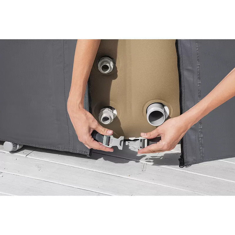 LAY-Z-SPA BW60318 Large Round Thermal Hot Tub Cover - Grey - 6941607321270