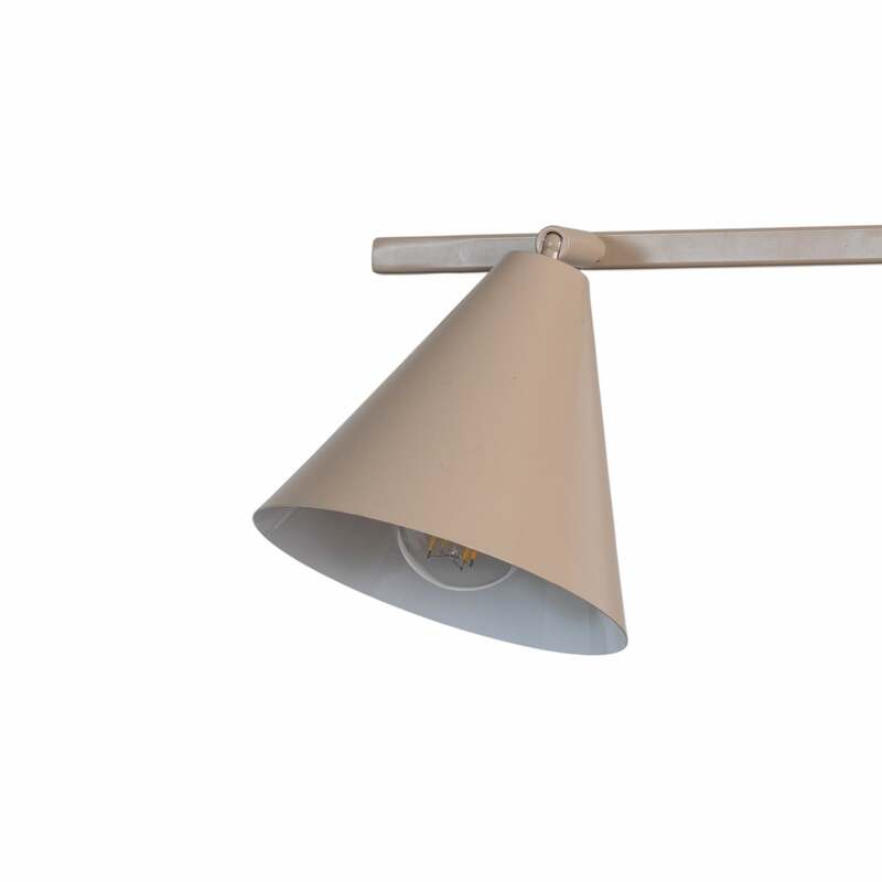 Hängeleuchte Form 4 beige Metall 4-flammig E27 dimmbar 120 cm Aldex - 5904798657543