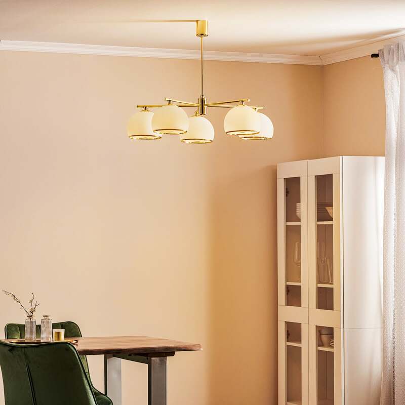 Hängeleuchte Mina fünfflammig messing Hängelampe Lampe Leuchte SIEHE TEXT/FOTO - 5902553215748