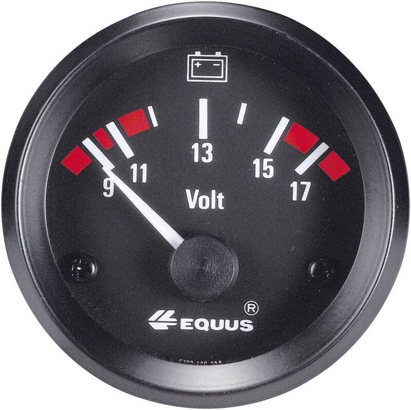 Equus 842060 Kfz Einbauinstrument für Auto Voltmeter Spannungsanzeige  9 - 17 V - 4016138842067