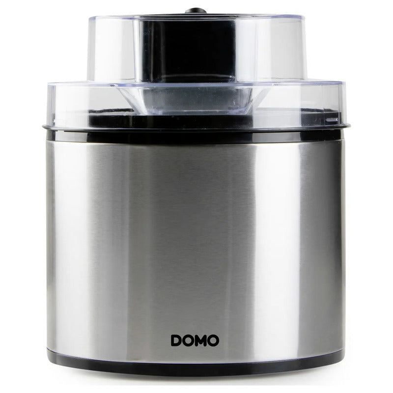 DOMO Eismaschine 2l Edelstahl Eisbereiter Eismaschine für leckeres Eis schnell - 5411397176691