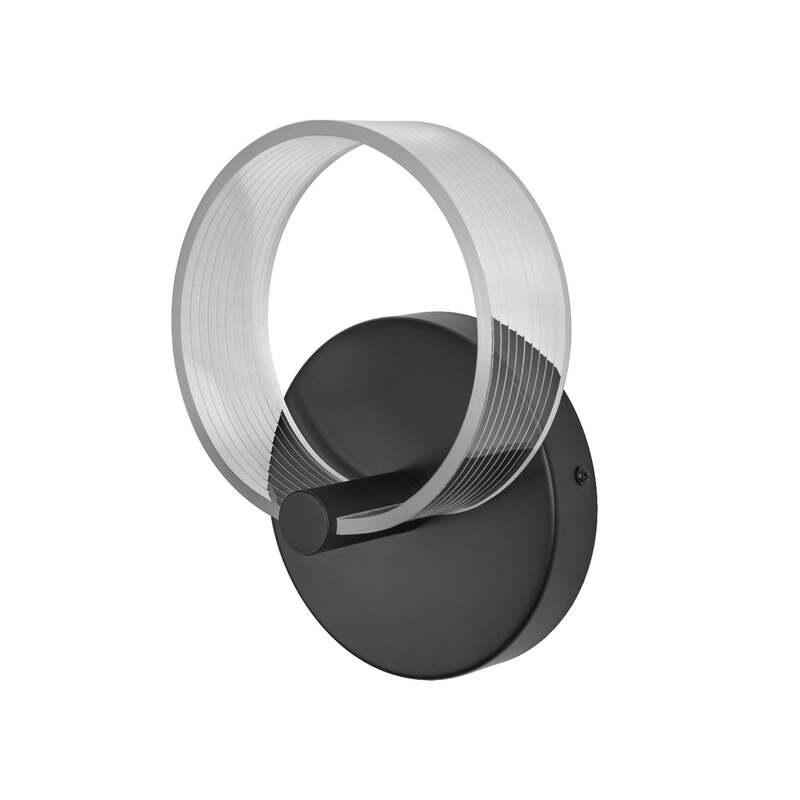 OSRAM Wandleuchte Wandlampe LED Decor Circle CCT Lichtfarbe schwarz - 4099854453410