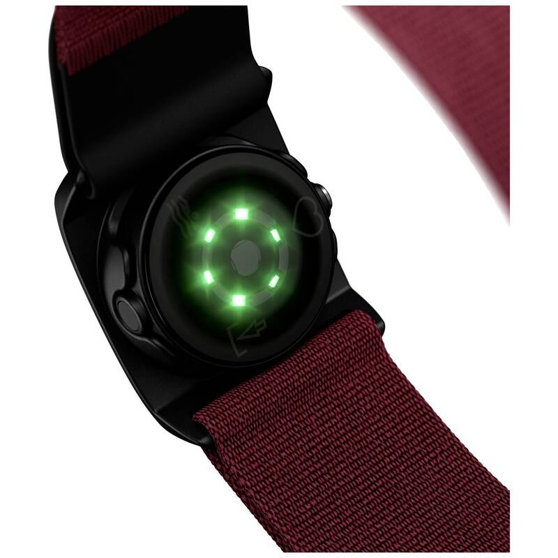 Polar Verity Sense OHR Pulsuhr Fitness Tracker Smartwatch dunkelrot S-L Größe - 0725882065021