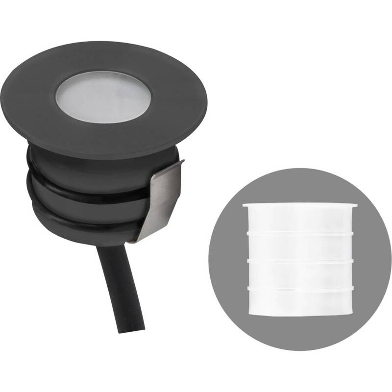 EVN Bodeneinbauleuchte Einbaustrahler LED anthrazit IP65 Aluminium Warm 3 STÜCK - 4037293027489
