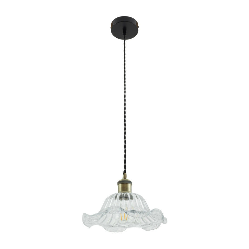 Lindby Pendelleuchte Hängeleuchte Ludowika LED Lampe Leuchte E27 transparent - 4251911797367