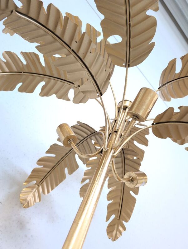 KARE Stehleuchte Palmera Lampe messingfarben 170cm hoch 3-flammig gold Ø90cm - 4025621530633