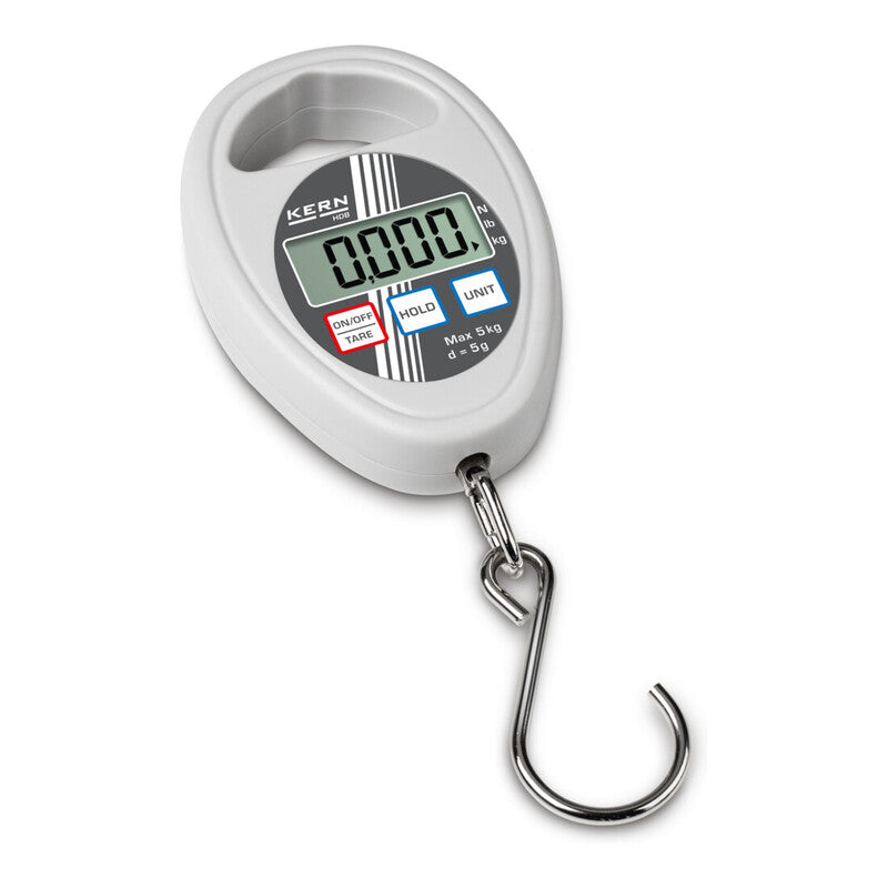 KERN Hängewaage Waage 10kg 10g Ablesbarkeit Hold-Funktion Stahl 72x25x105mm - 4045761135536