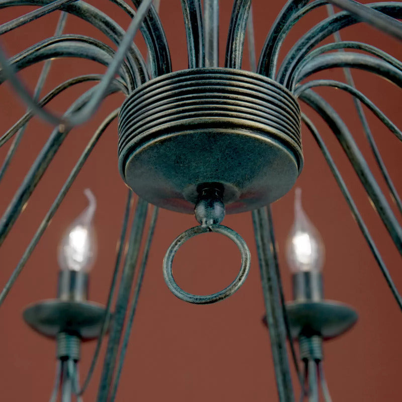 Kronleuchter Antonina schwarz 12-flammig Leuchte Deckenlampe Wohnzimmerlampe - 9003090248117