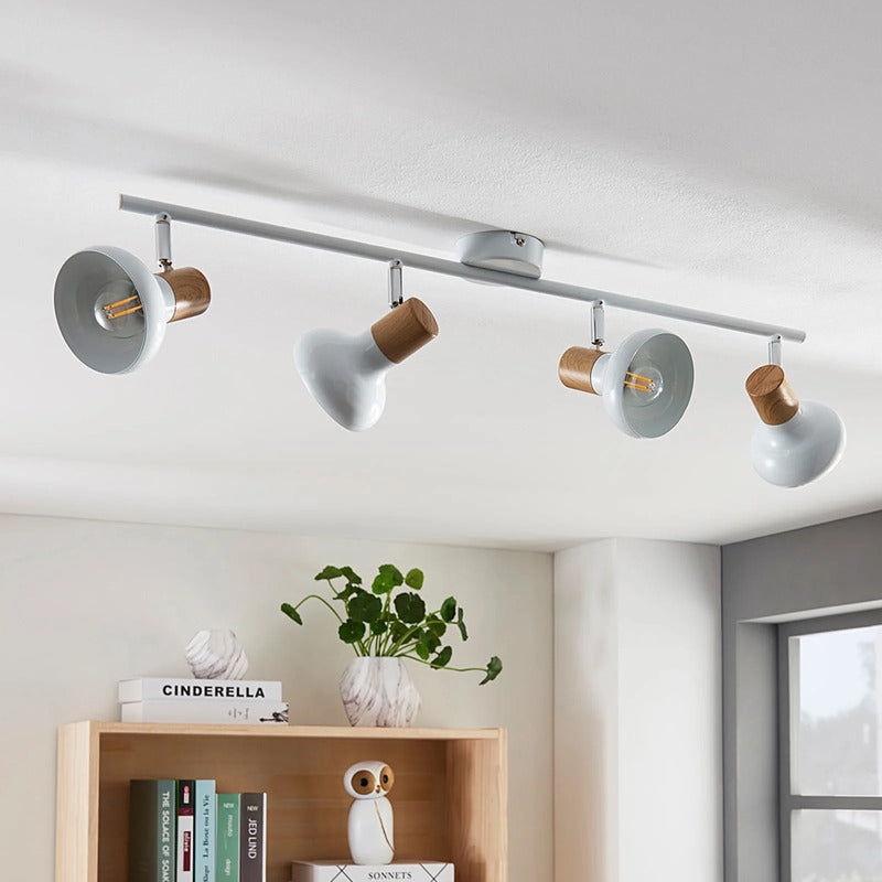 Lindby Deckenleuchte Fridolin LED Lampe dimmbar 4-flg weiß Metall 70,5cm - 4251096546705