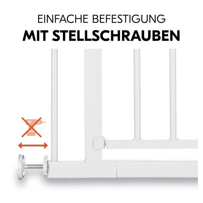 Hauck Tür- & Treppenschutzgitter Open N Stop 2 White einhandbedienbar 75-80cm - 2000586680502