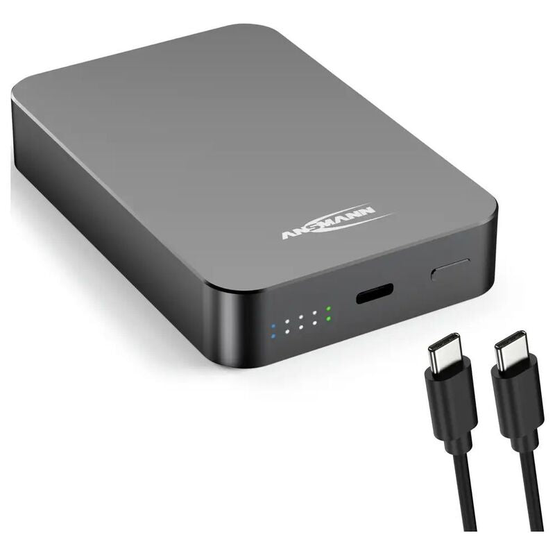 ANSMANN Powerbank 10000 mAh PB115PD MagSafe USB-C Ladegerät kabellos mehrfarbig - 4013674222230