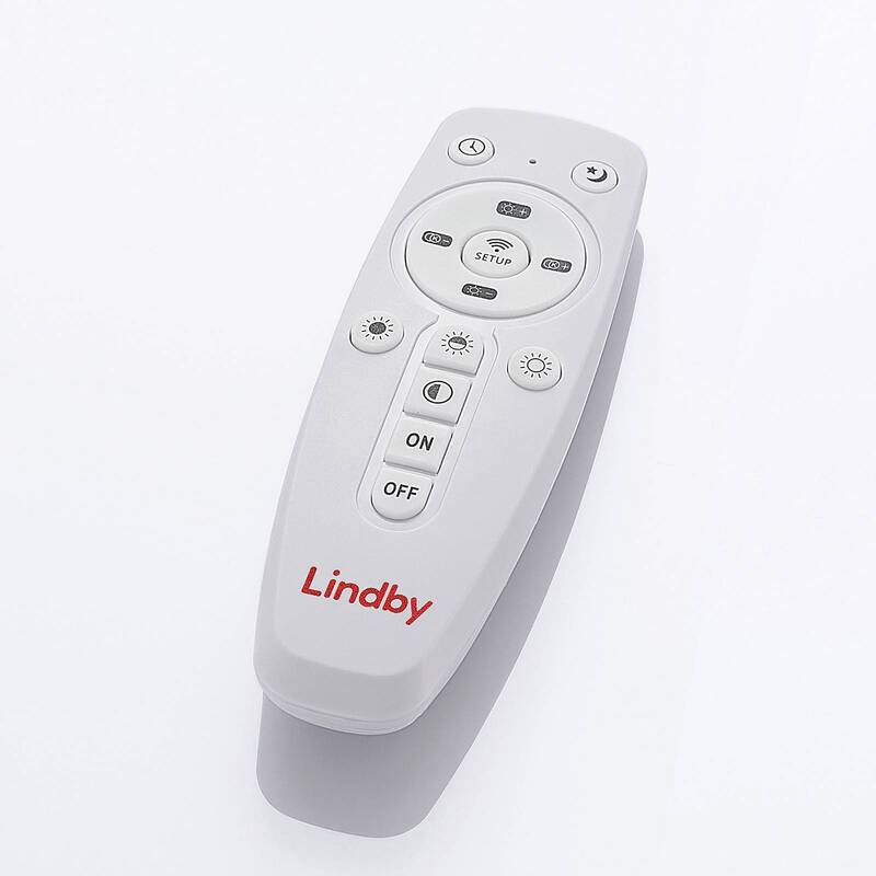 Lindby Deckenlampe Deckenleuchte LED Lampe Narima silber Fernbedienung dimm222 - 4251096579741