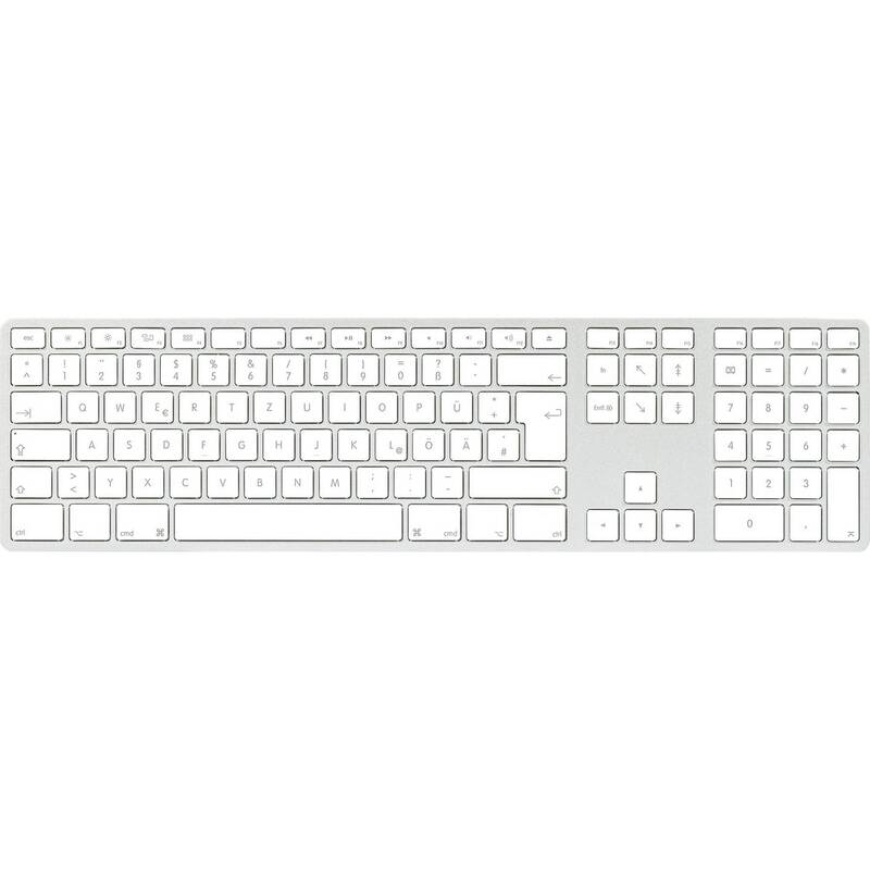 Matias Tastatur Keyboard Wireless USB-C Aluminium Mac Kabellos QWERTZ Deutsch887 - 0833742007644
