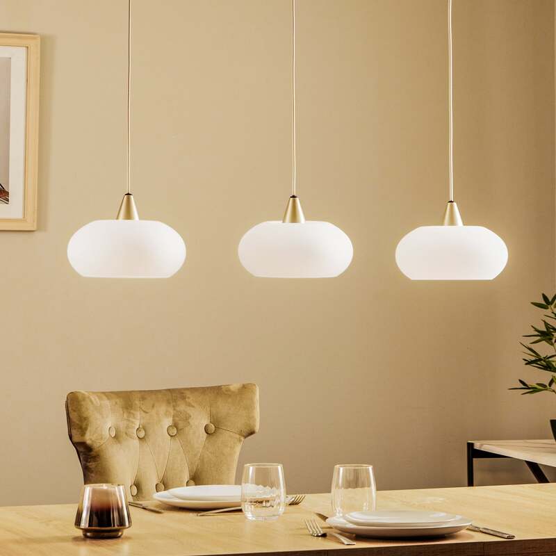 Lucande Hängeleuchte Pendelleuchte Sharvil 3-flammig dimmbar Lampe Leuchte 97cm - 4251911756326
