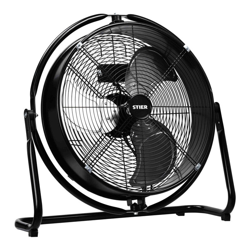 STIER Metall-Bodenventilator 140W Hochleistungsventilator für Werkstätten - 4251709646419