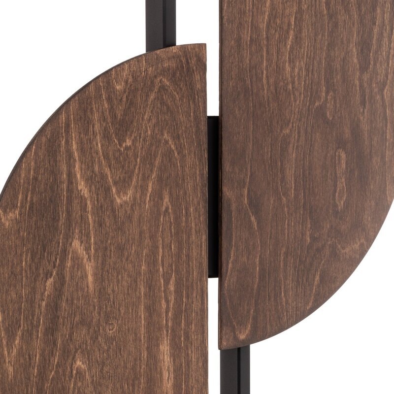 Nowodvorski Lighting Wandleuchte Wandlampe LED Sunrise Holz schwarz Holzlampe - 5903139765299