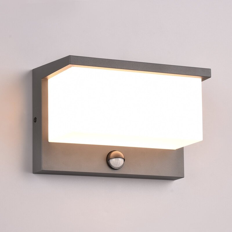 Trio Lighting Außenwandleuchte Wandleuchte LED Nestos Bewegungssensor anthrazit - 4017807564006