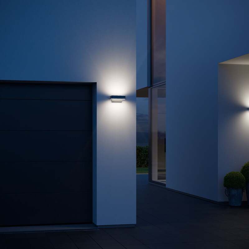 STEINEL Außenwandleuchte LED Wandleuchte L 810 S mit Bewegungsmelder schwarz - 4007841085711